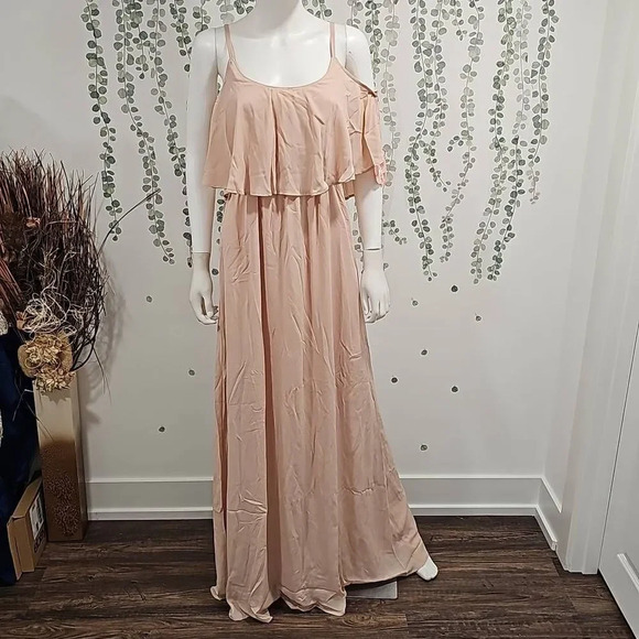 Show Me Your MuMu Caitlyn Ruffle Maxi Dress Size L - Picture 5 of 9